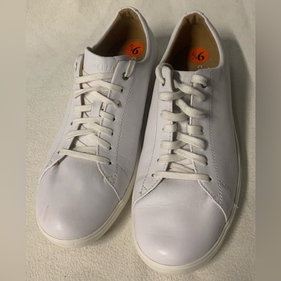 NWT Cole Haan W08780 Crosscourt Traveler Tennis Sneakers 9.5 B White Leather - Picture 2 of 14